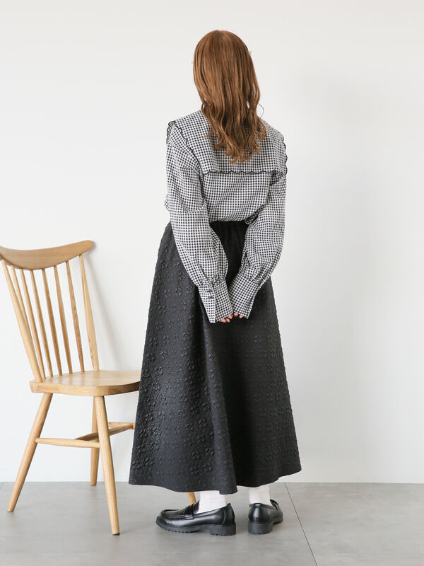 ふくれジャカードスカート（ボトムス/スカート）【セール】｜ehka sopo