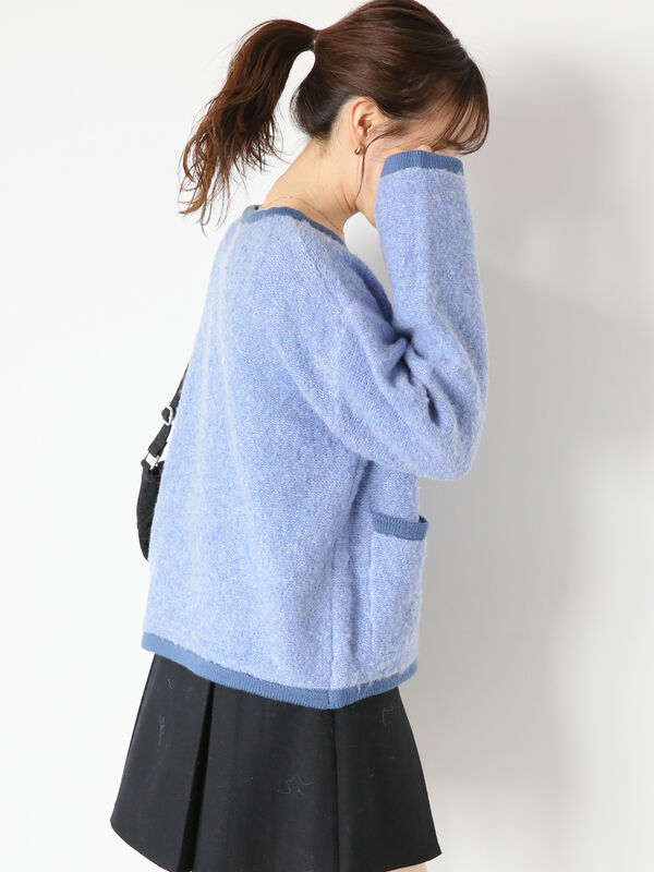 ノーカラージャケット風カーディガン（トップス/カーディガン