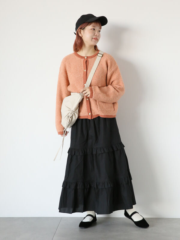 ノーカラージャケット風カーディガン（トップス/カーディガン