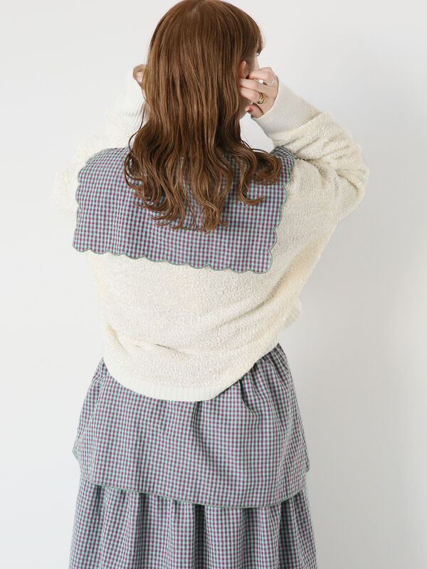 mina perhonen　リボンヤーンボレロカーディガン mina perhonen リボンヤーンボレロカーディガン