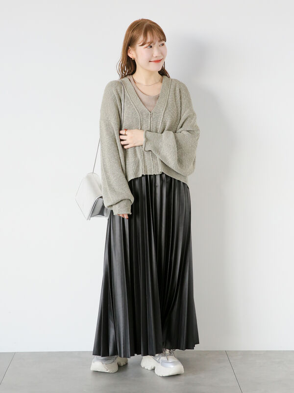 Vネックジップカーディガン（トップス/カーディガン）【セール】｜ehka