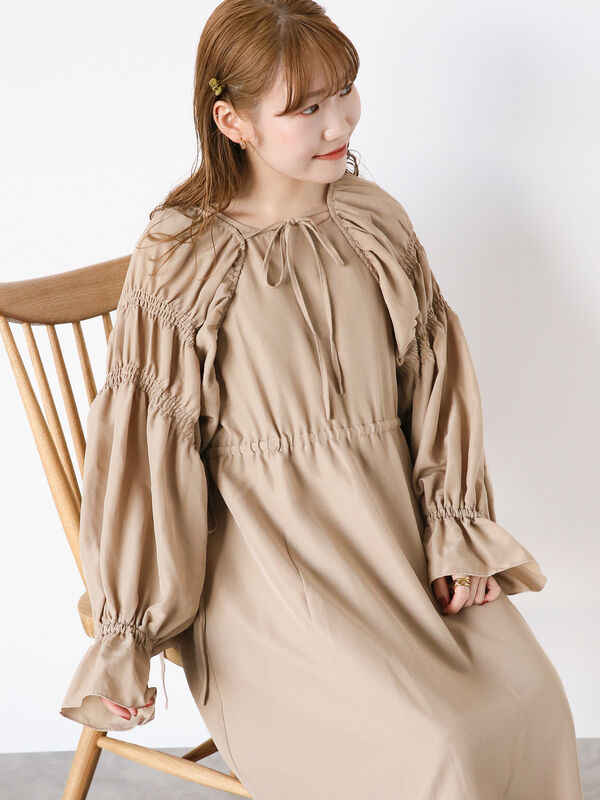 ボレロブラウスノースリワンピースセット（ワンピース/ワンピース