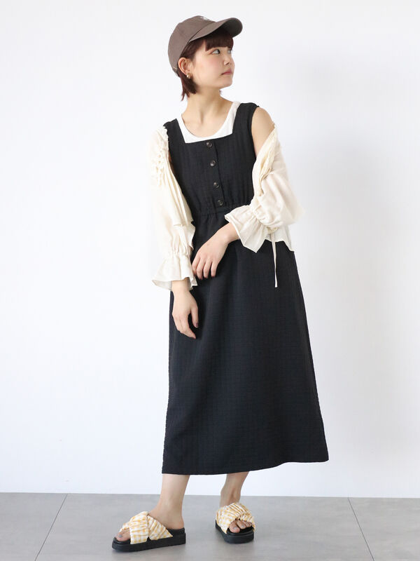 前後2WAYぽこぽこジャンスカ（ワンピース/ワンピース）【セール