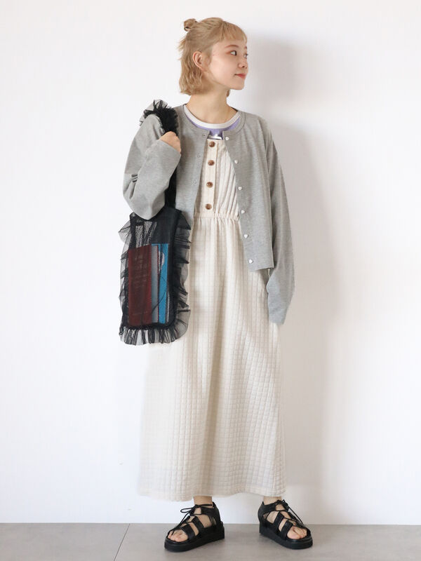 前後2WAYぽこぽこジャンスカ（ワンピース/ワンピース）【セール