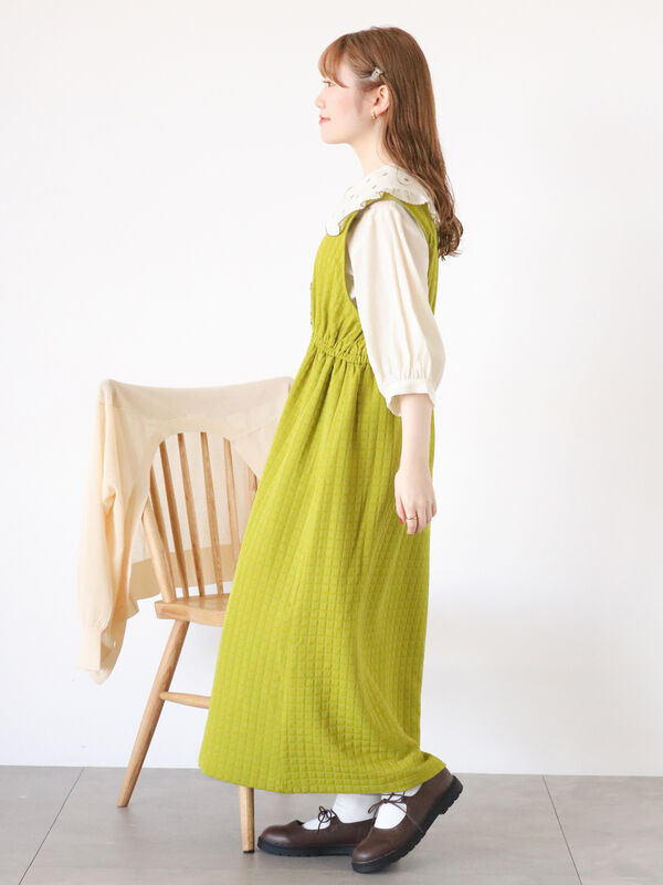 前後2WAYぽこぽこジャンスカ（ワンピース/ワンピース）【セール