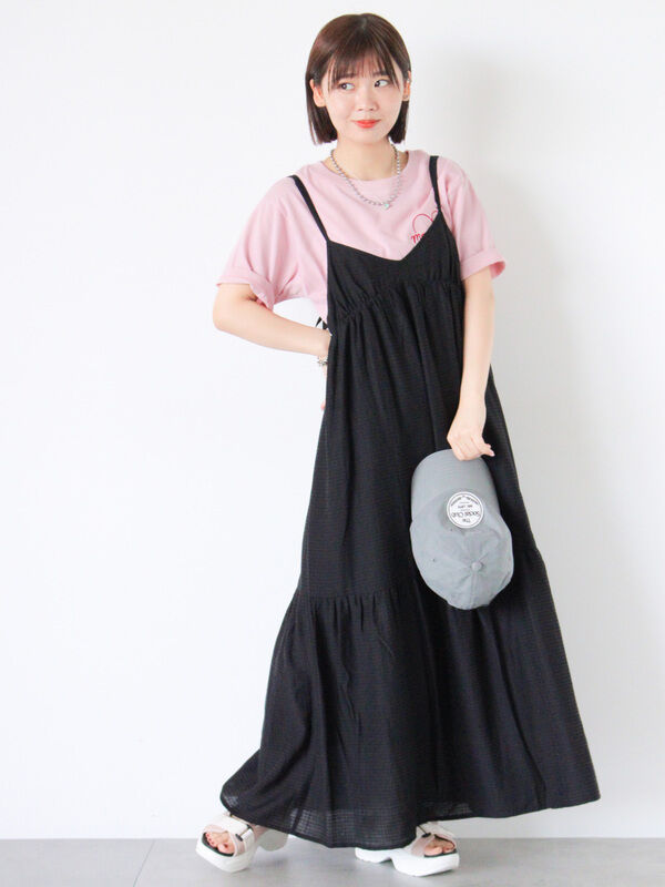 A15679 新品未使用 マリアピピ ベロアパイピングチェックワンピース 紺系S MAISON SPECIAL（メゾンスペシャル）の「ベロアチェックワンピース