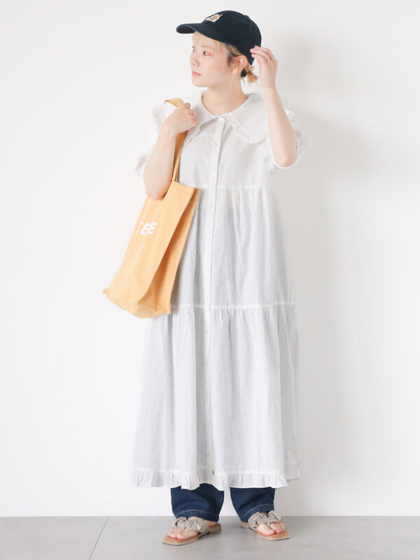 カットドビービッグ襟ワンピース（ワンピース/ワンピース）【セール