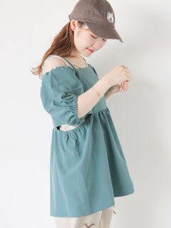 シャツ・ブラウス(グリーン/緑系)のセール・アウトレット