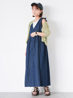 slit zip big collar one-piece – BUNNY APARTMENT