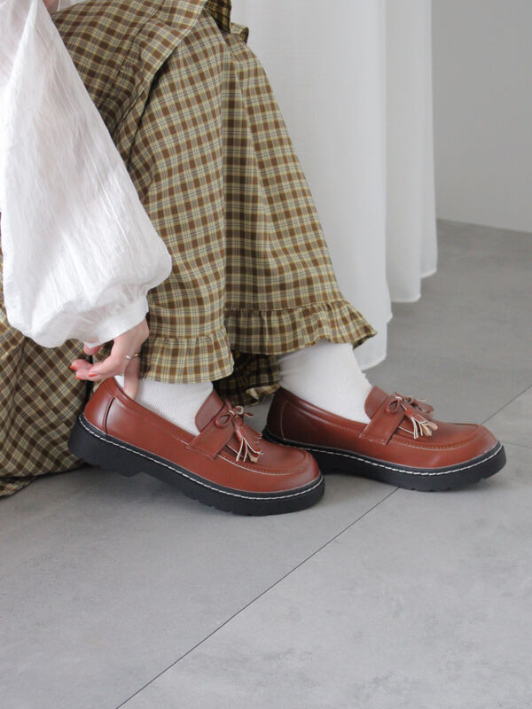 リボンタッセルローファー（シューズ/その他シューズ）【セール