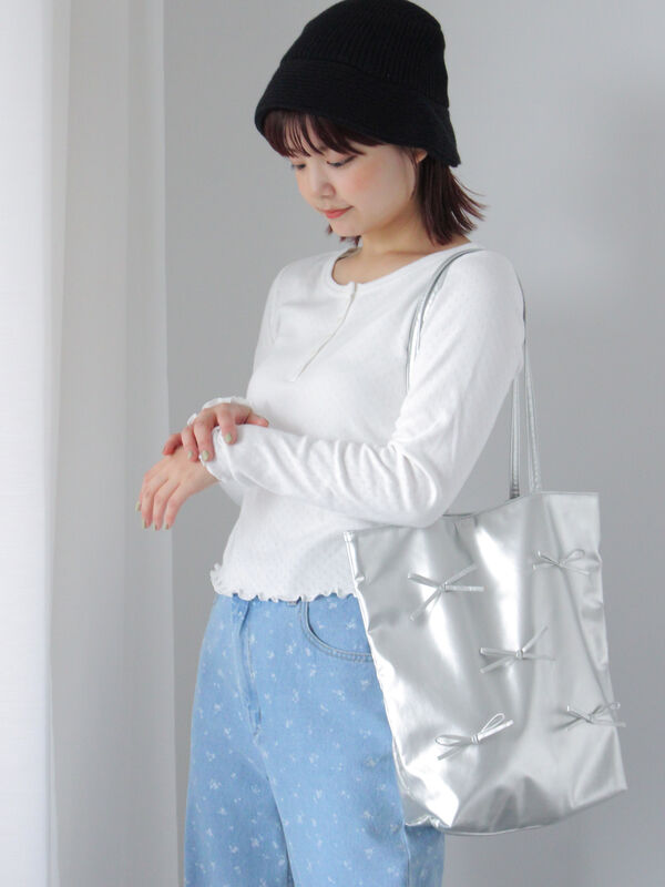 リボントートバッグ（バッグ/バッグ・ポーチ）【セール】｜ehka sopo