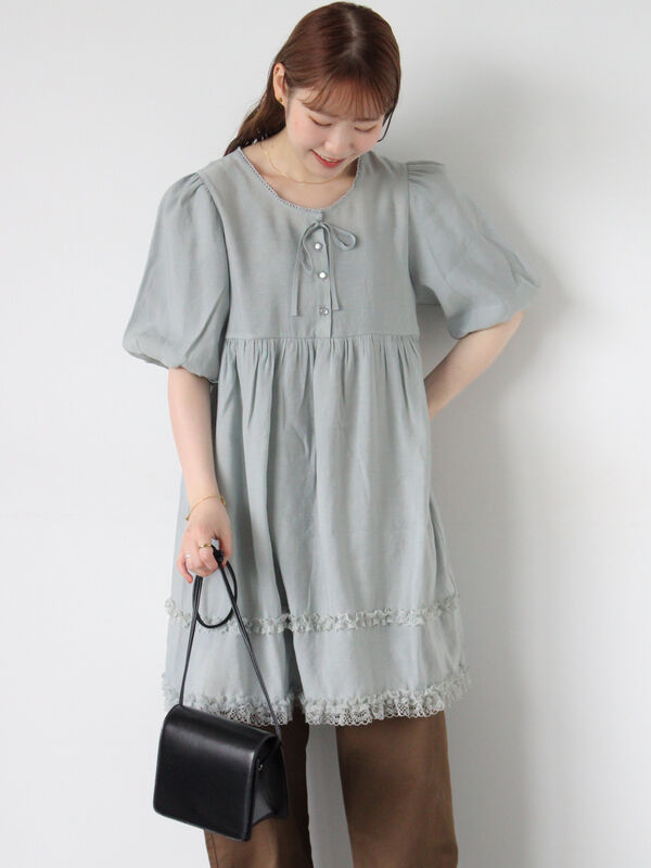 リボンチュニック（トップス/チュニック）【セール】｜ehka sopo