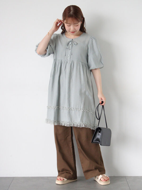 リボンチュニック（トップス/チュニック）【セール】｜ehka sopo