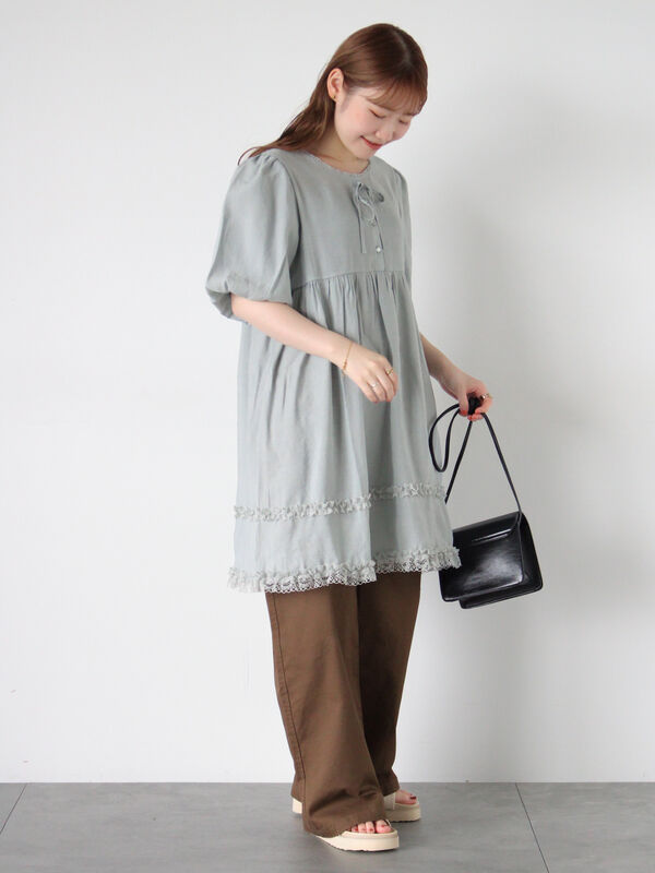 リボンチュニック（トップス/チュニック）【セール】｜ehka sopo