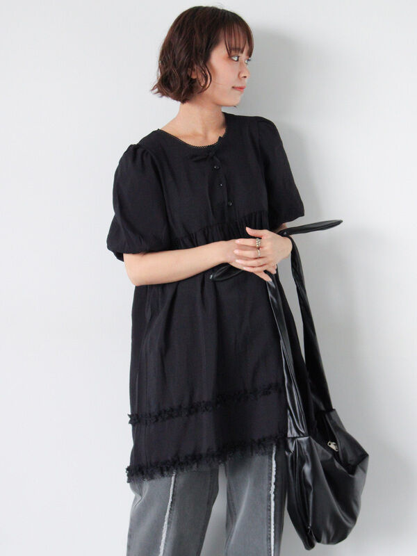 リボンチュニック（トップス/チュニック）【セール】｜ehka sopo