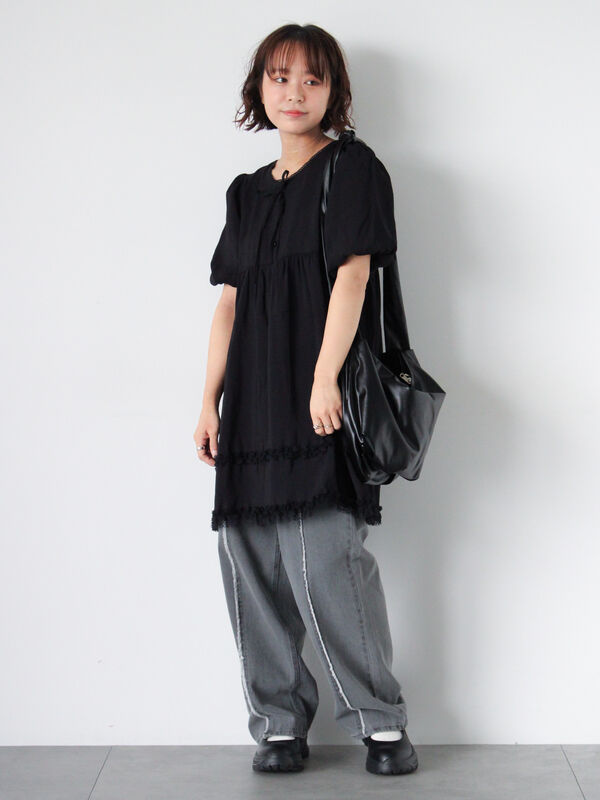 リボンチュニック（トップス/チュニック）【セール】｜ehka sopo