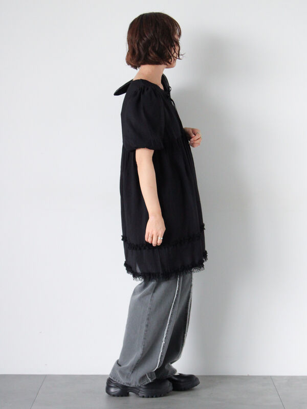 ADEAM ホワイト リボン付きチュニック ADEAM ホワイト リボン付きチュニック