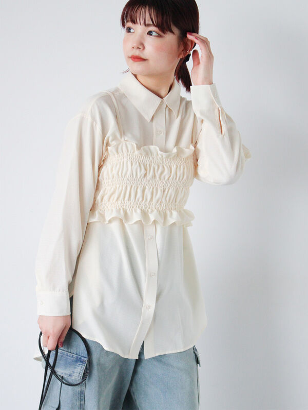 ビスチェセットシャツ（トップス/シャツ・ブラウス）【セール】｜ehka