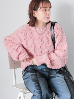 最終値下げ【美品】OAMC ウールニット セーター ピンク Mイタリア製ルーク期 美品】OAMC オーエーエムシー ウールニット セーター ピンク M