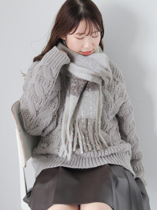 ポンポン付ニット（トップス/ニット・セーター）【セール】｜ehka sopo