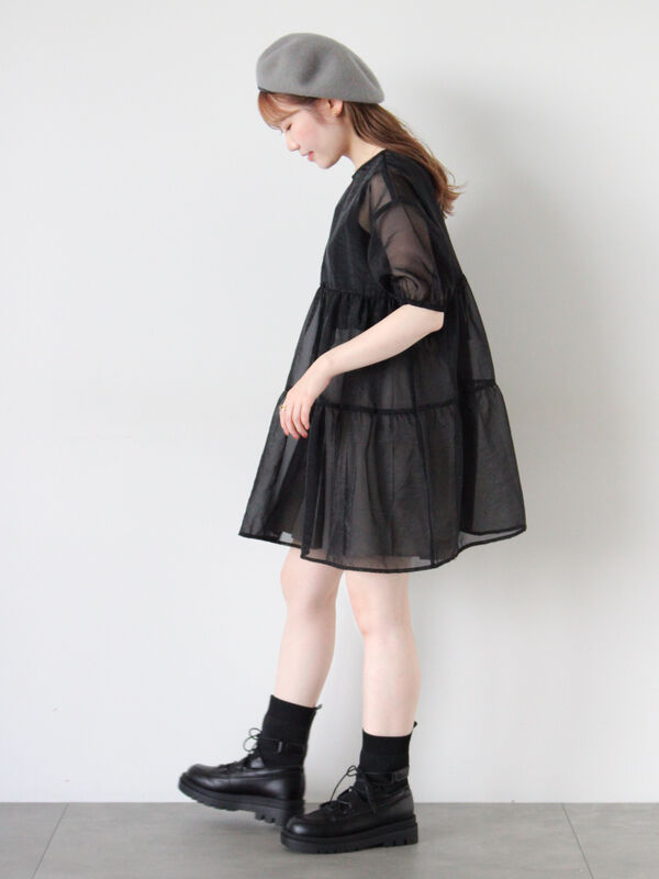 前後2WAYシアーティアードチュニック（トップス/シャツ・ブラウス