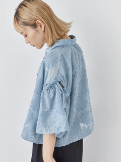 シャツ・ブラウス(ブルー/青系)のセール・アウトレット｜レディース