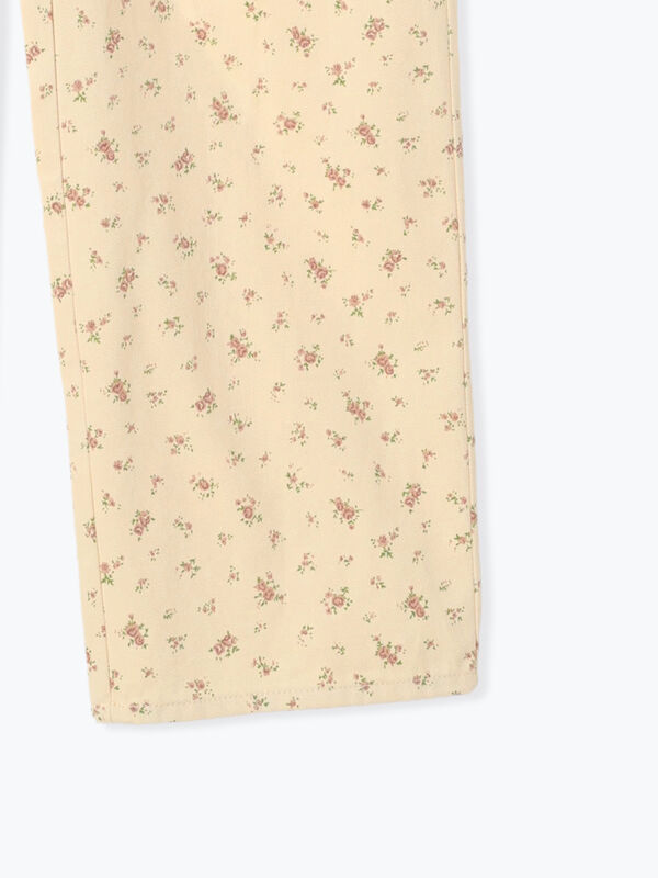 花柄ツイルパンツ（ボトムス/パンツ）【セール】｜ehka sopo