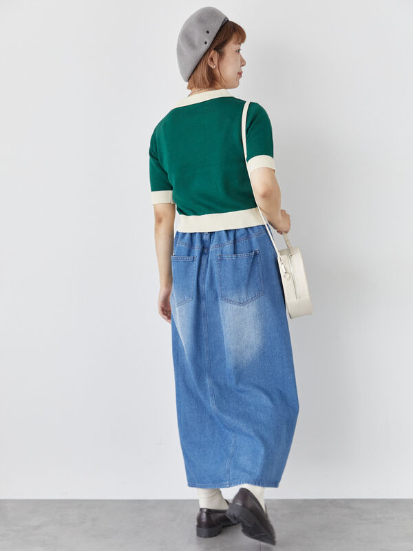 デニムロングスカート（ボトムス/スカート）【セール】｜ehka sopo