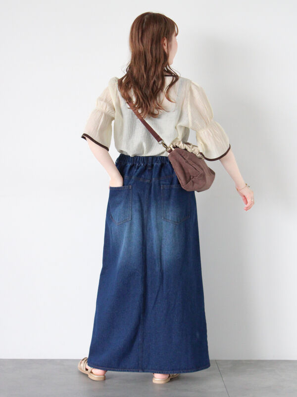 デニムロングスカート（ボトムス/スカート）【セール】｜ehka sopo