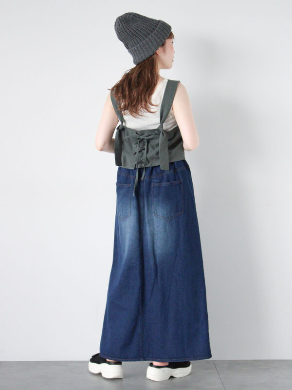 デニムロングスカート（ボトムス/スカート）【セール】｜ehka sopo