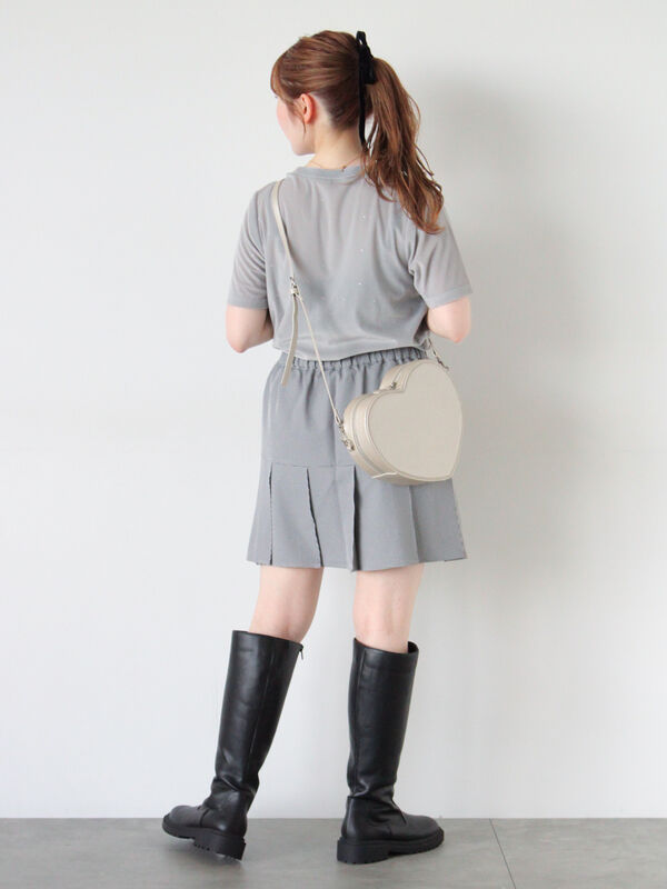 minus kilt レザーポーチ　あおばくん着用　巻きスカート スリットリボンレザーミニスカート – Darich