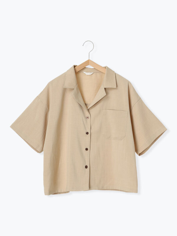 ◎オープンカラーシャツ(セットアップ可)（トップス/シャツ