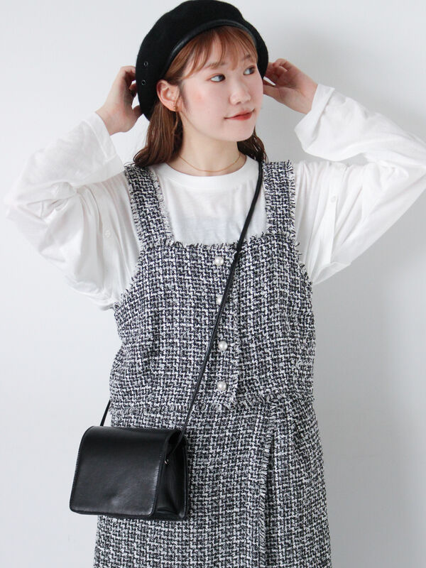 ツイードビスチェ(セットアップ可)（トップス/シャツ・ブラウス