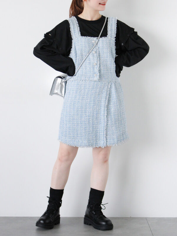 ツイードビスチェ(セットアップ可)（トップス/シャツ・ブラウス