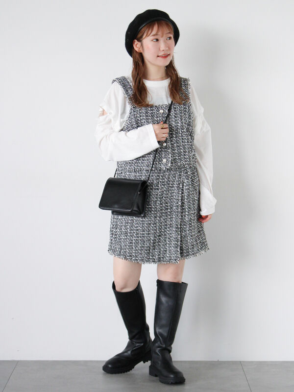 ツイードビスチェ(セットアップ可)（トップス/シャツ・ブラウス