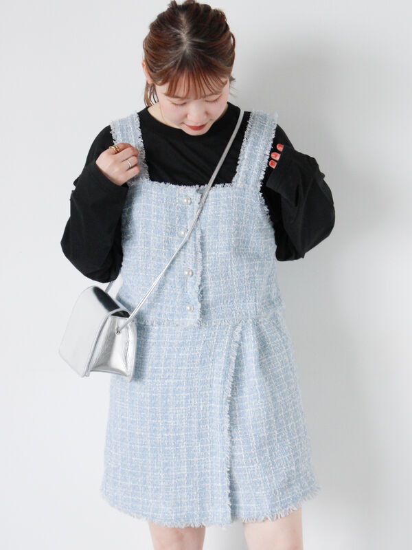 ツイードビスチェ(セットアップ可)（トップス/シャツ・ブラウス