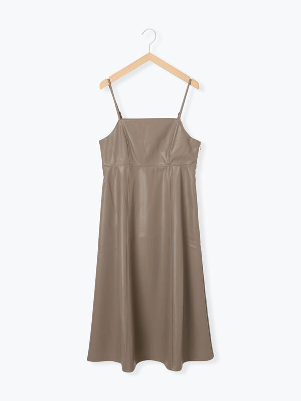 エコレザーキャミソールワンピース（ワンピース/ワンピース）【セール