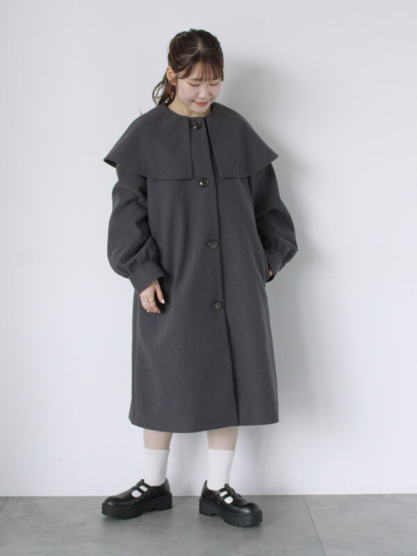 ケープカラーコート（アウター/コート）【セール】｜ehka sopo