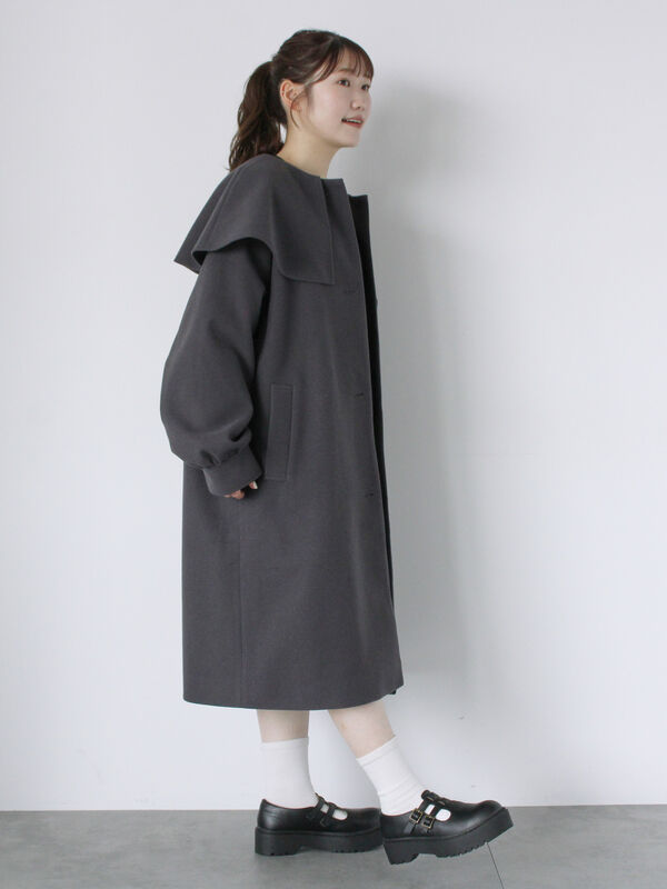 ケープカラーコート（アウター/コート）【セール】｜ehka sopo