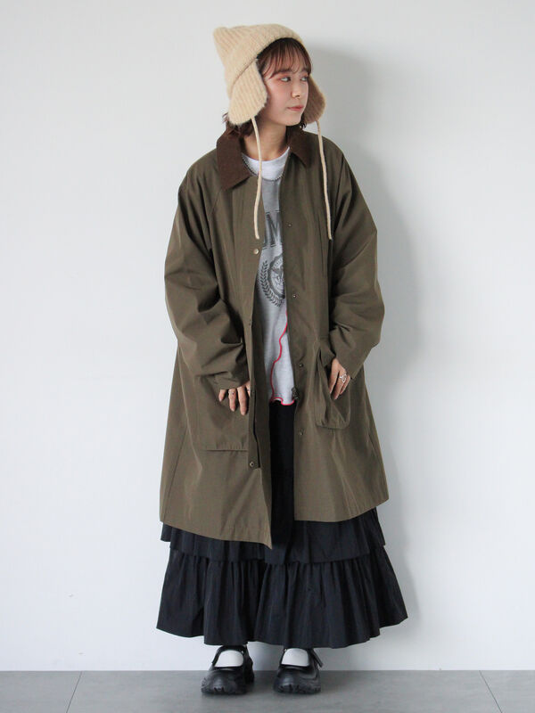コーデュロイ襟コート（アウター/コート）【セール】｜ehka sopo