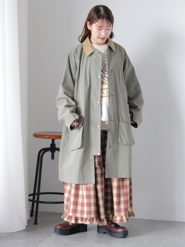 コーデュロイ襟コート（アウター/コート）【セール】｜ehka sopo