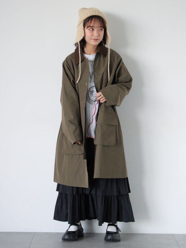 コーデュロイ襟コート（アウター/コート）【セール】｜ehka sopo