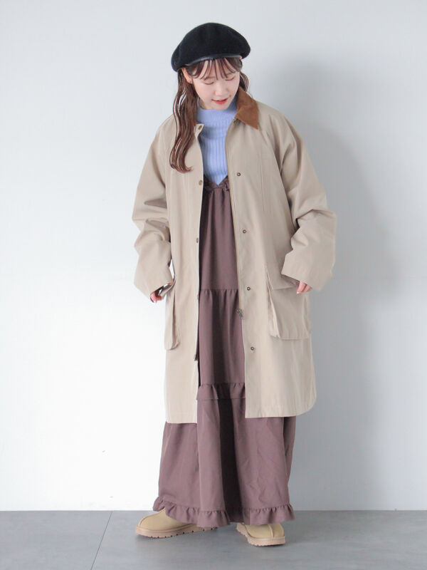 コーデュロイ襟コート（アウター/コート）【セール】｜ehka sopo