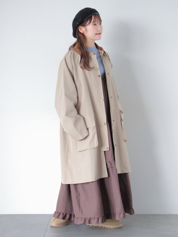 コーデュロイ襟コート（アウター/コート）【セール】｜ehka sopo