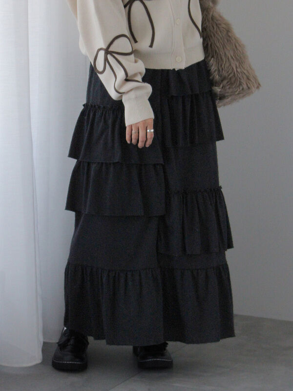 ランダムティアードスカート（ボトムス/スカート）【セール】｜ehka