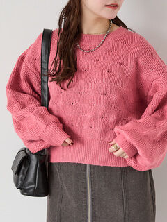 ニット・セーター(ピンク/桃色系)のセール・アウトレット｜レディース