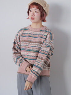 ニット・セーター(ピンク/桃色系)のセール・アウトレット｜レディース