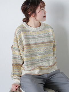 ニット・セーター(イエロー/黄色系)のセール・アウトレット