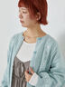 花刺繍カーディガン（グレー/ミント/ネイビー/キナリ）｜ehka sopo（エヘカソポ）通販