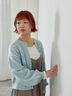 花刺繍カーディガン（グレー/ミント/ネイビー/キナリ）｜ehka sopo（エヘカソポ）通販